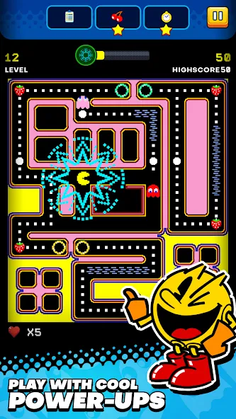 Взломанная PAC-MAN (ПАК)  [МОД Бесконечные монеты] — полная версия apk на Андроид screen 1