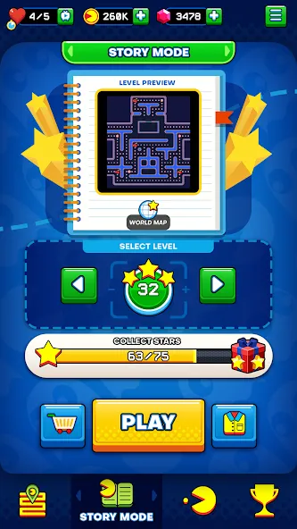 Взломанная PAC-MAN (ПАК)  [МОД Бесконечные монеты] — полная версия apk на Андроид screen 3