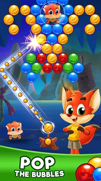 Скачать взломанную Bubble Friends Bubble Shooter  [МОД Mega Pack] — последняя версия apk на Андроид screen 1