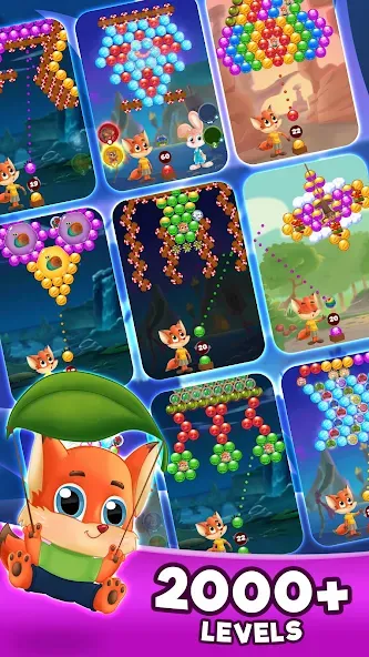 Скачать взломанную Bubble Friends Bubble Shooter  [МОД Mega Pack] — последняя версия apk на Андроид screen 5