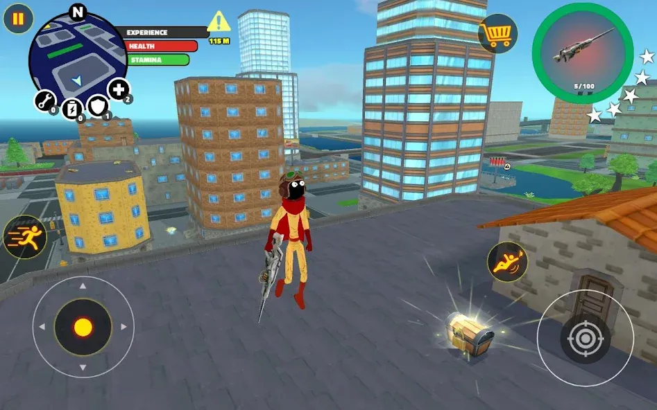 Взломанная Stick Superhero  [МОД Все открыто] — последняя версия apk на Андроид screen 1