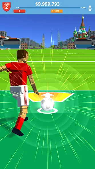 Скачать взлом Soccer Kick (Сокер Кик)  [МОД Бесконечные монеты] — полная версия apk на Андроид screen 1