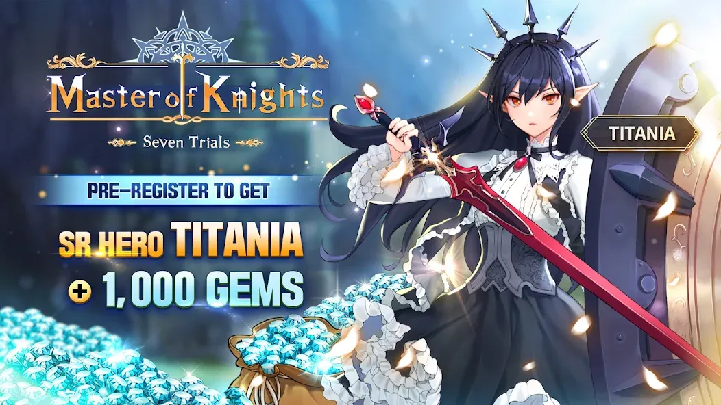 Скачать взломанную Master of Knights- Tactics RPG (Мастер оф Найтс)  [МОД Unlocked] — последняя версия apk на Андроид screen 1