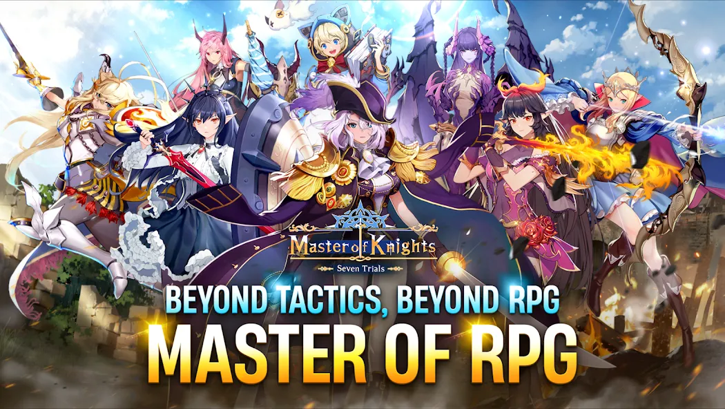 Скачать взломанную Master of Knights- Tactics RPG (Мастер оф Найтс)  [МОД Unlocked] — последняя версия apk на Андроид screen 3