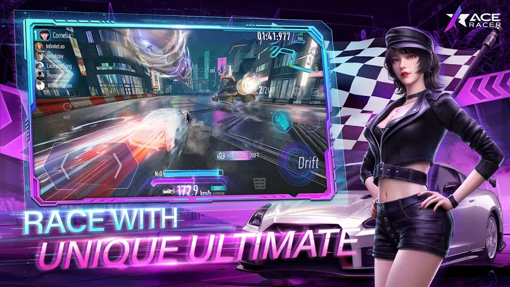 Скачать взлом Ace Racer (Эйс Рейсер)  [МОД Unlocked] — последняя версия apk на Андроид screen 1