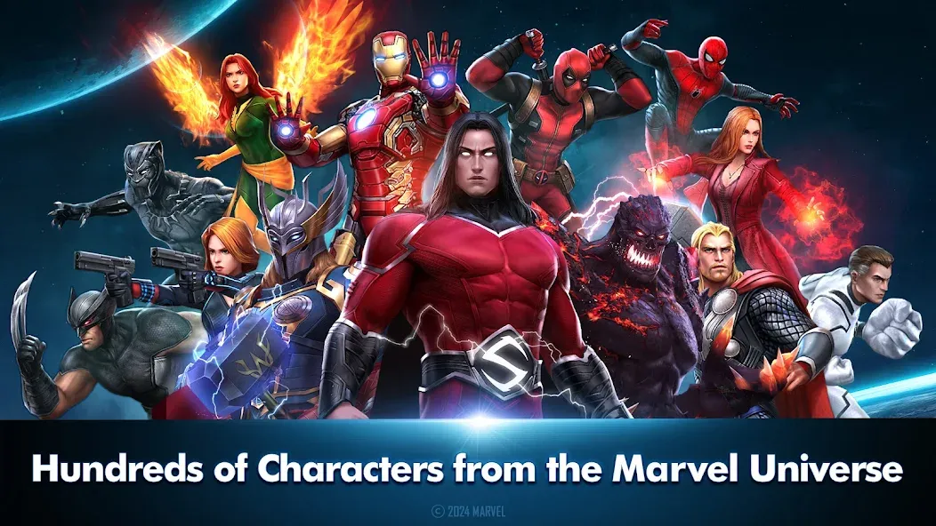 Взломанная MARVEL Future Fight (МАРВЕЛ Фьючер Файт)  [МОД Меню] — последняя версия apk на Андроид screen 2