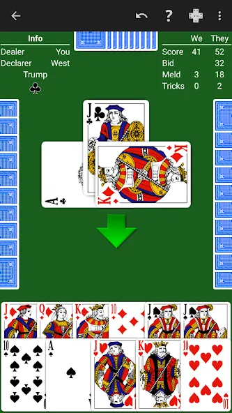 Скачать взломанную Pinochle — Expert AI (Пиночле)  [МОД Все открыто] — стабильная версия apk на Андроид screen 1