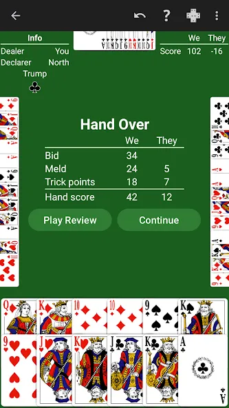 Скачать взломанную Pinochle — Expert AI (Пиночле)  [МОД Все открыто] — стабильная версия apk на Андроид screen 3