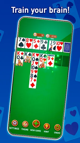 Взлом Solitaire: Classic Card Game (Клондайк Солитер)  [МОД Много денег] — стабильная версия apk на Андроид screen 2