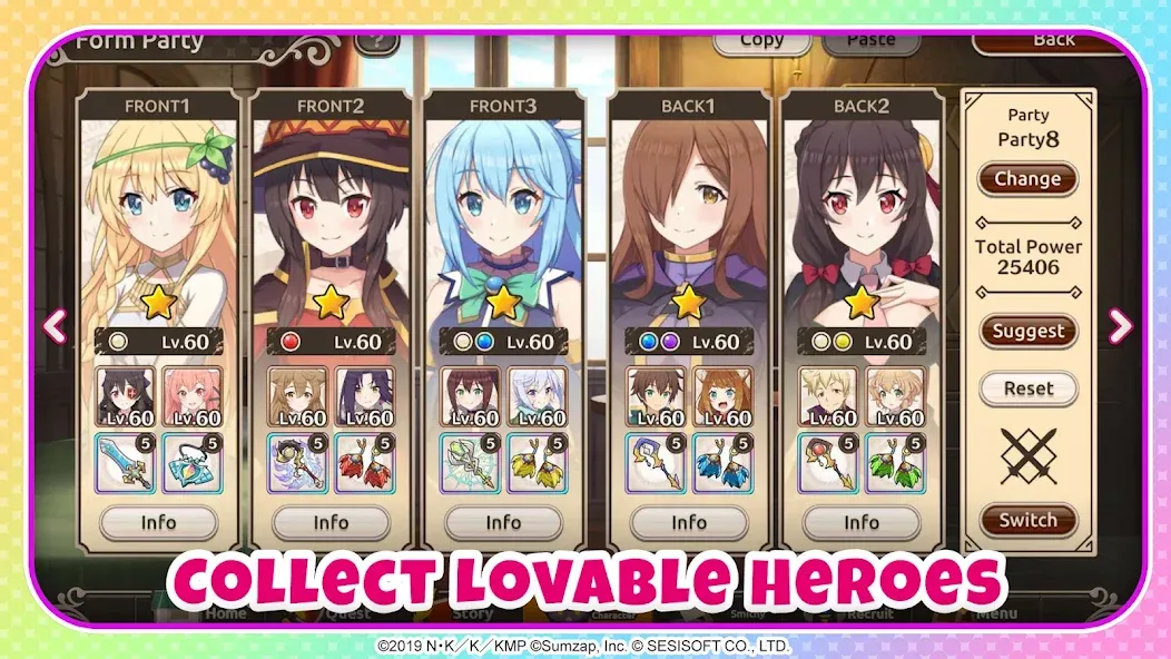 Скачать взломанную KonoSuba: Fantastic Days (Коносуба)  [МОД Unlocked] — стабильная версия apk на Андроид screen 4