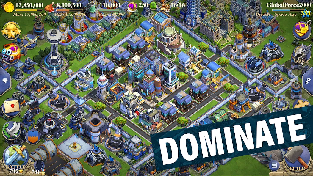 Взломанная DomiNations (Доминейшнз)  [МОД Все открыто] — последняя версия apk на Андроид screen 1