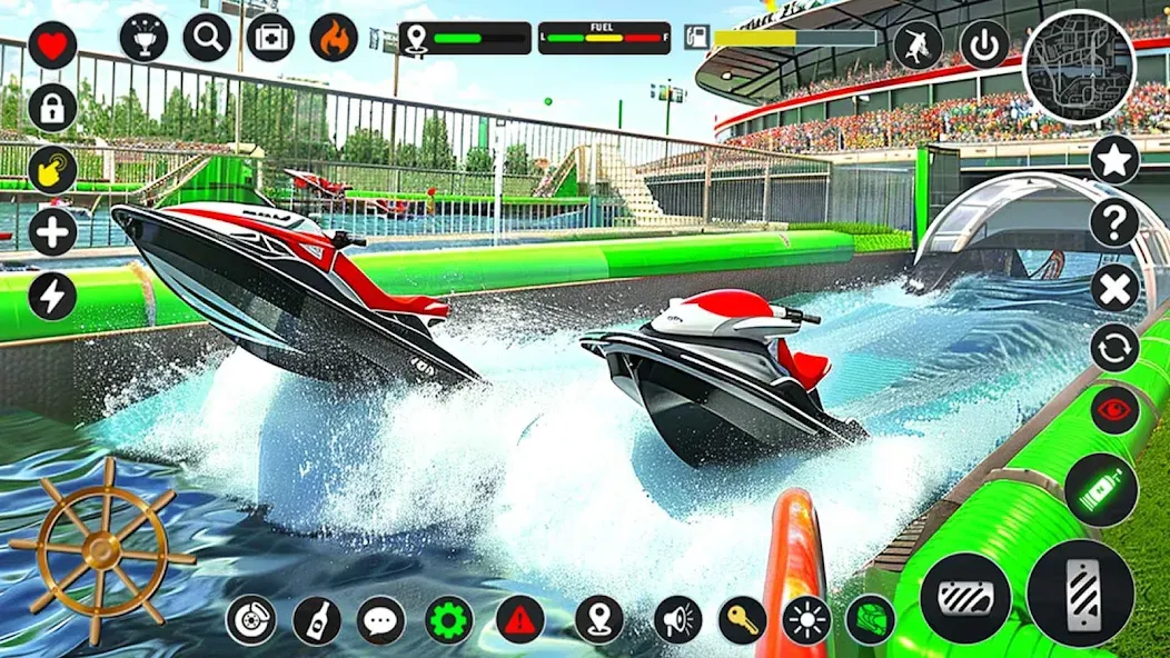 Взлом Jetski Boat Racing: Boat Games (Джетски Гонки на лодках)  [МОД Mega Pack] — полная версия apk на Андроид screen 1