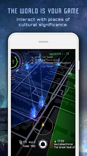 Скачать взломанную Ingress Prime (Ингресс Прайм)  [МОД Бесконечные деньги] — полная версия apk на Андроид screen 1