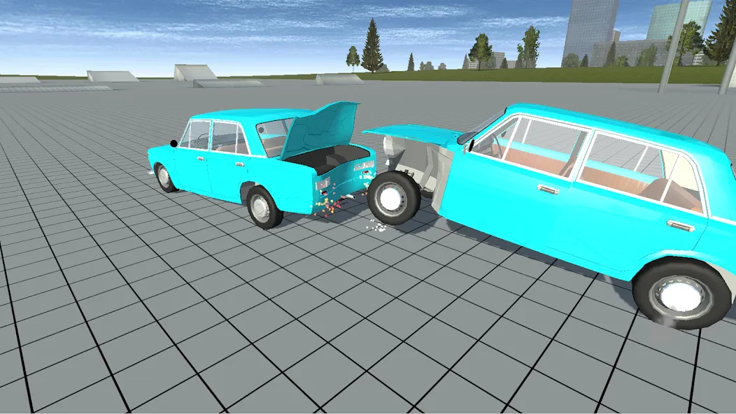 Взломанная Simple Car Crash Physics Sim (Симулятор физики простого автомобильного столкновения)  [МОД Меню] — полная версия apk на Андроид screen 4