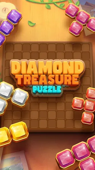 Скачать взломанную Diamond Treasure Puzzle (Даймонд Треже Пазл)  [МОД Бесконечные монеты] — последняя версия apk на Андроид screen 1