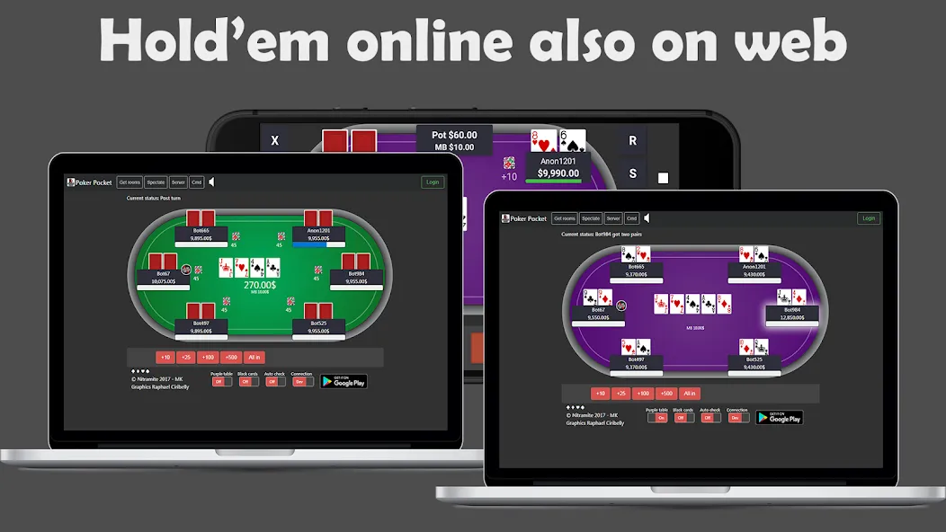 Скачать взломанную Poker Pocket Poker Games (Покер Покет)  [МОД Menu] — полная версия apk на Андроид screen 2