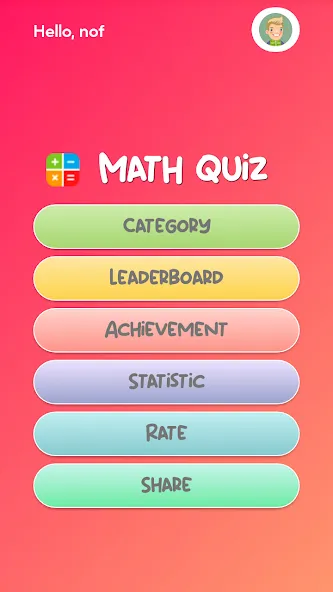 Скачать взлом Math Quiz  [МОД Бесконечные деньги] — стабильная версия apk на Андроид screen 1