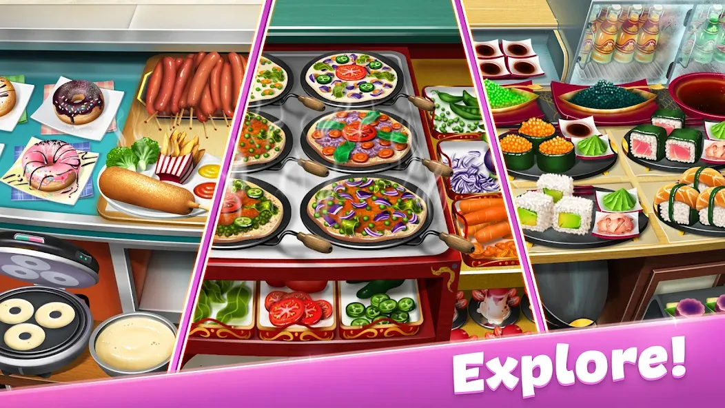 Взлом Cooking Fever: Restaurant Game  [МОД Mega Pack] — последняя версия apk на Андроид screen 2