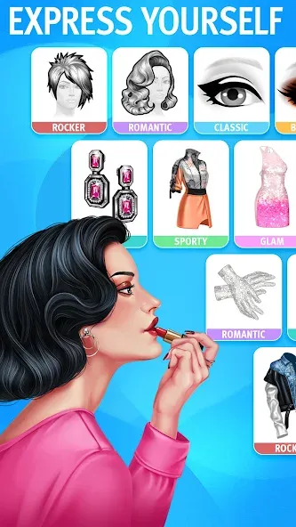 Взломанная Pocket Styler: Fashion Stars (Покет Стайлер)  [МОД Много монет] — последняя версия apk на Андроид screen 4