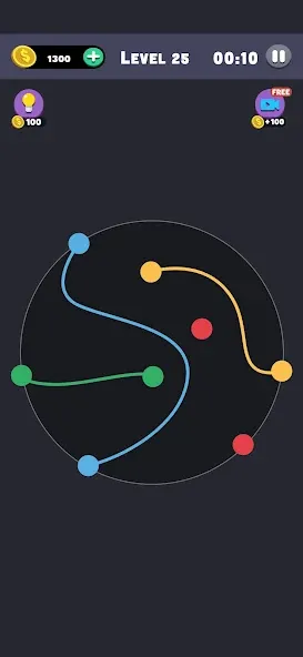 Скачать взлом Same Color: Connect Two Dots (Сейм Колор Дот)  [МОД Бесконечные монеты] — стабильная версия apk на Андроид screen 1