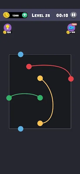 Скачать взлом Same Color: Connect Two Dots (Сейм Колор Дот)  [МОД Бесконечные монеты] — стабильная версия apk на Андроид screen 2