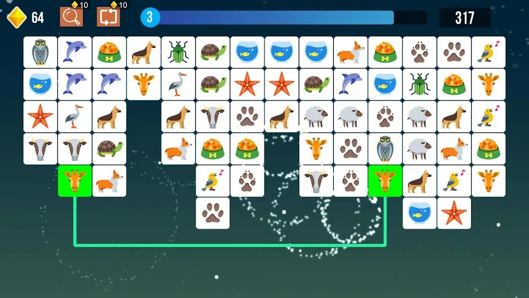 Взломанная Pet Connect: Tile Puzzle Match (Пет Коннект)  [МОД Бесконечные деньги] — полная версия apk на Андроид screen 1