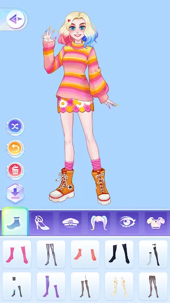 Скачать взломанную YoYa: Dress Up Fashion Girl (ЙоЯ)  [МОД Бесконечные монеты] — полная версия apk на Андроид screen 4