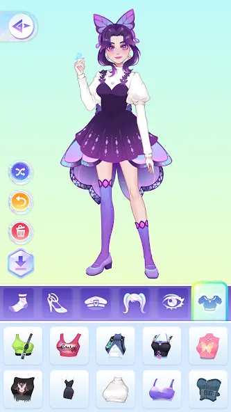 Скачать взломанную YoYa: Dress Up Fashion Girl (ЙоЯ)  [МОД Бесконечные монеты] — полная версия apk на Андроид screen 5