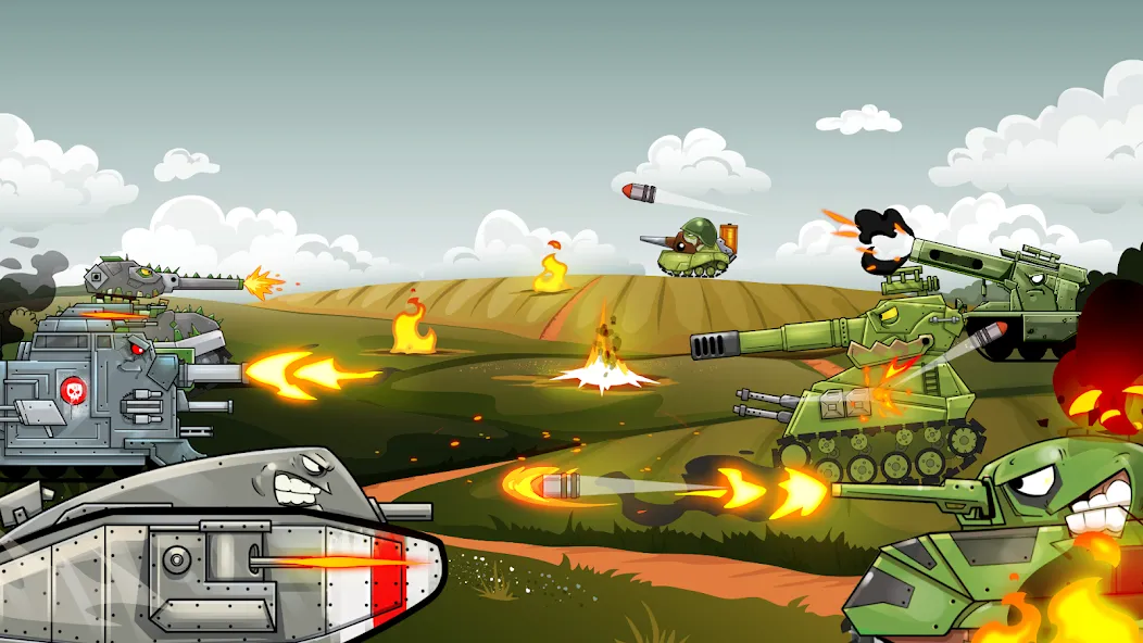 Взломанная Merge Master Tanks: Tank wars (Мерж Танки)  [МОД Много денег] — последняя версия apk на Андроид screen 2