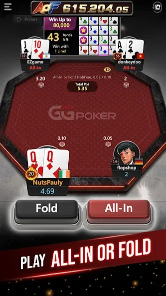 Взлом GGPoker UK — Real Online Poker (Покер Великобритания)  [МОД Много монет] — последняя версия apk на Андроид screen 5