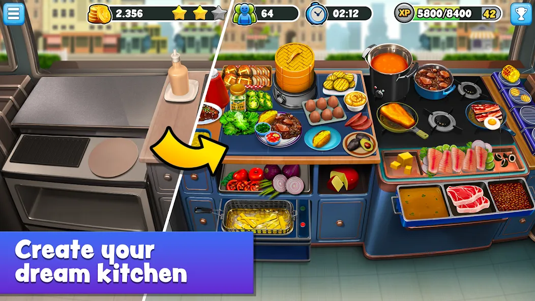 Скачать взломанную Food Truck Chef™ Cooking Games (Фуд Трак Шеф)  [МОД Mega Pack] — полная версия apk на Андроид screen 3