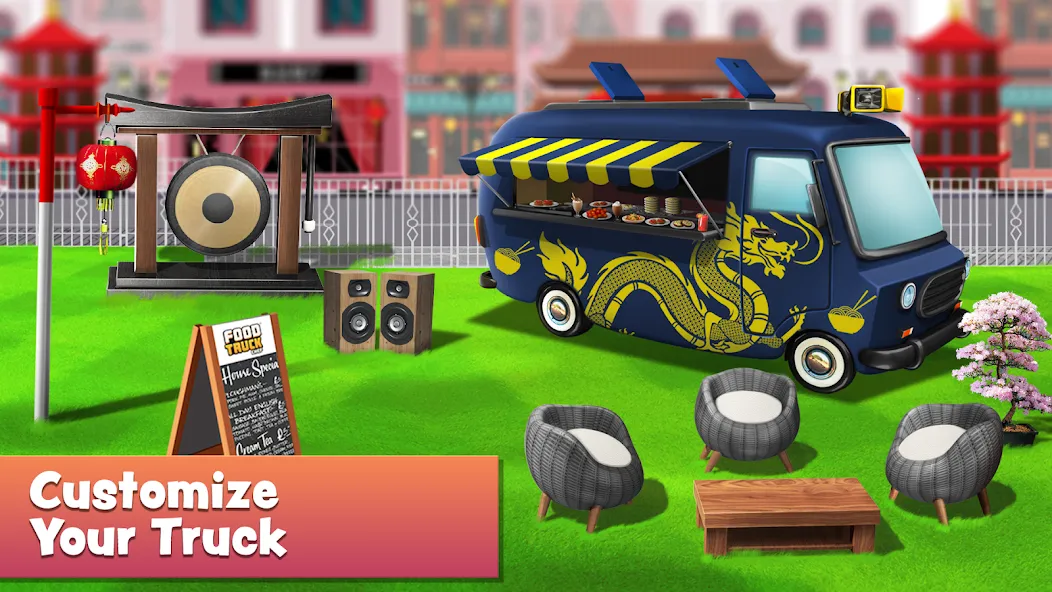 Скачать взломанную Food Truck Chef™ Cooking Games (Фуд Трак Шеф)  [МОД Mega Pack] — полная версия apk на Андроид screen 4