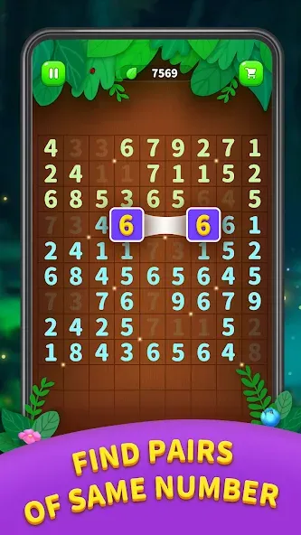 Скачать взломанную Number Match — Ten Pair Puzzle (Намбер Матч)  [МОД Menu] — стабильная версия apk на Андроид screen 1