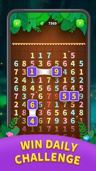 Скачать взломанную Number Match — Ten Pair Puzzle (Намбер Матч)  [МОД Menu] — стабильная версия apk на Андроид screen 4