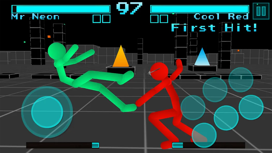 Взлом Stickman Fighting Neon Warrior  [МОД Бесконечные деньги] — стабильная версия apk на Андроид screen 1