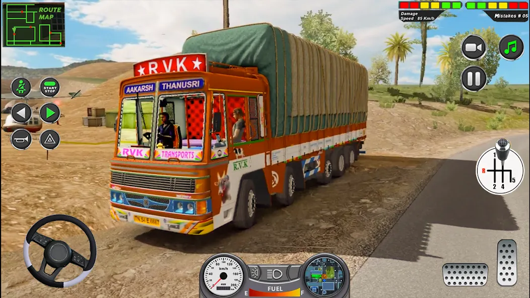 Взломанная Indian Heavy Truck Delivery 3D  [МОД Много денег] — полная версия apk на Андроид screen 1