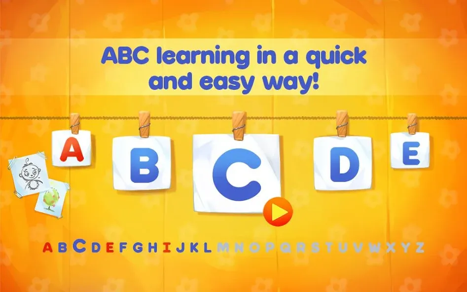 Скачать взломанную ABC Alphabet! ABCD games!  [МОД Menu] — последняя версия apk на Андроид screen 1