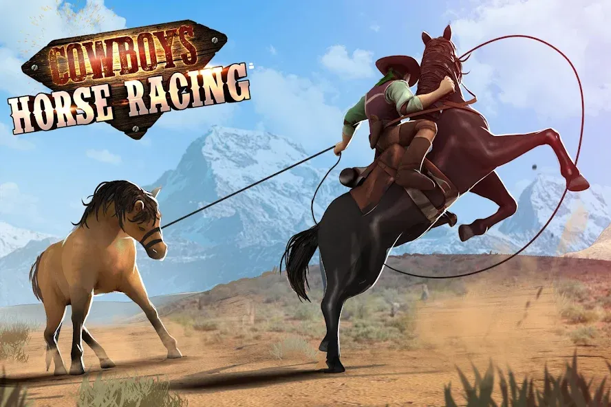 Скачать взлом Cowboys Horse Racing Derby  [МОД Unlocked] — стабильная версия apk на Андроид screen 1