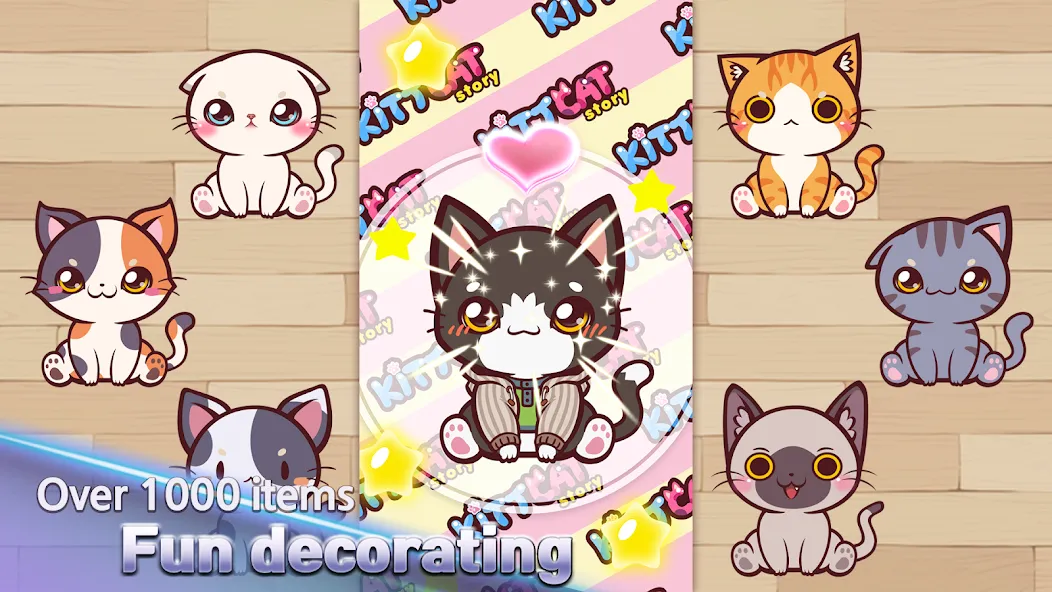 Взломанная KittCat Story : Cat Maker (Киткэт Стори)  [МОД Mega Pack] — стабильная версия apk на Андроид screen 5