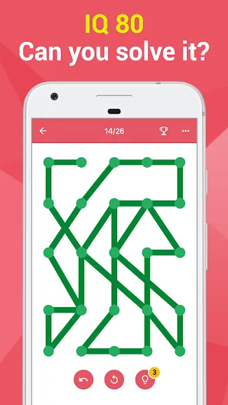 Скачать взломанную 1LINE –One Line with One Touch (ЛАЙН)  [МОД Menu] — последняя версия apk на Андроид screen 2