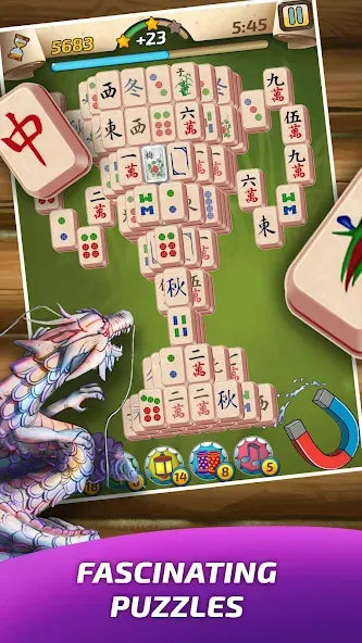 Скачать взломанную Mahjong Village  [МОД Unlimited Money] — полная версия apk на Андроид screen 1