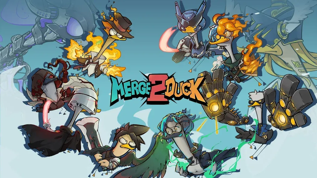 Скачать взломанную Merge Duck 2: Idle RPG (Мердж Дак 2)  [МОД Mega Pack] — стабильная версия apk на Андроид screen 1