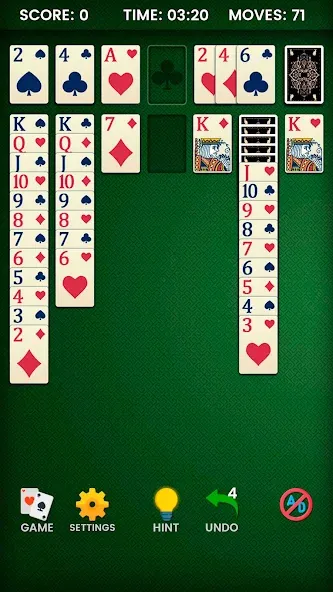 Взломанная Klondike Solitaire (Клондайк солитер)  [МОД Меню] — последняя версия apk на Андроид screen 4