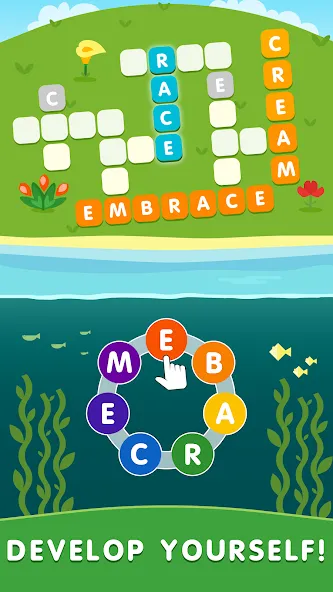 Скачать взлом Crossword out of the words  [МОД Mega Pack] — последняя версия apk на Андроид screen 5