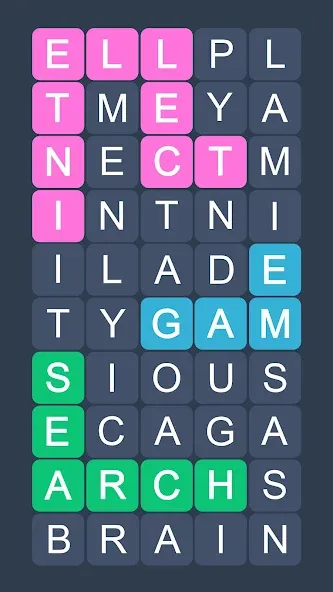 Скачать взломанную Word Search — Evolution Puzzle  [МОД Unlimited Money] — стабильная версия apk на Андроид screen 1