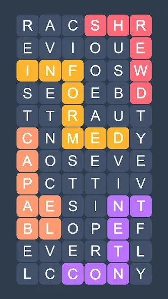 Скачать взломанную Word Search — Evolution Puzzle  [МОД Unlimited Money] — стабильная версия apk на Андроид screen 2