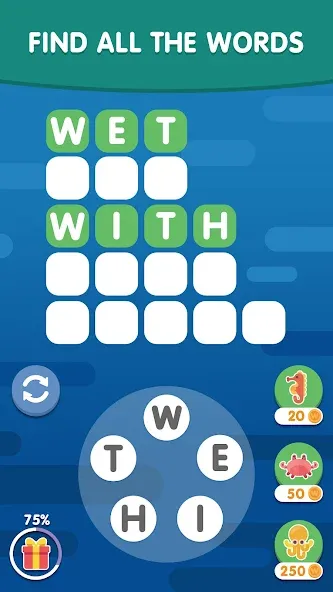 Взлом Word Search Sea: Word Puzzle  [МОД Много денег] — полная версия apk на Андроид screen 3