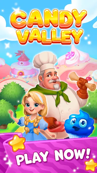 Взломанная Candy Valley — Match 3 Puzzle  [МОД Menu] — последняя версия apk на Андроид screen 5