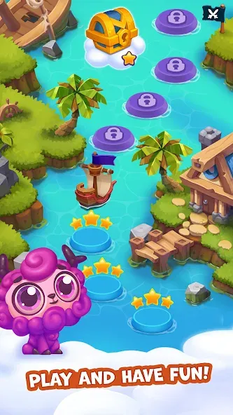 Взломанная Pirate Treasures: Jewel & Gems  [МОД Бесконечные деньги] — полная версия apk на Андроид screen 1