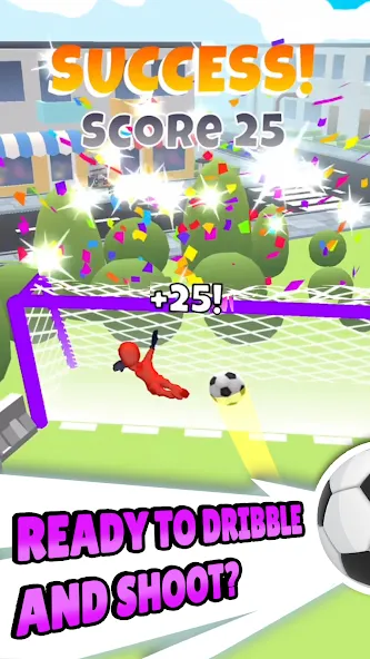 Скачать взломанную Crazy Kick! Fun Football game  [МОД Все открыто] — последняя версия apk на Андроид screen 2